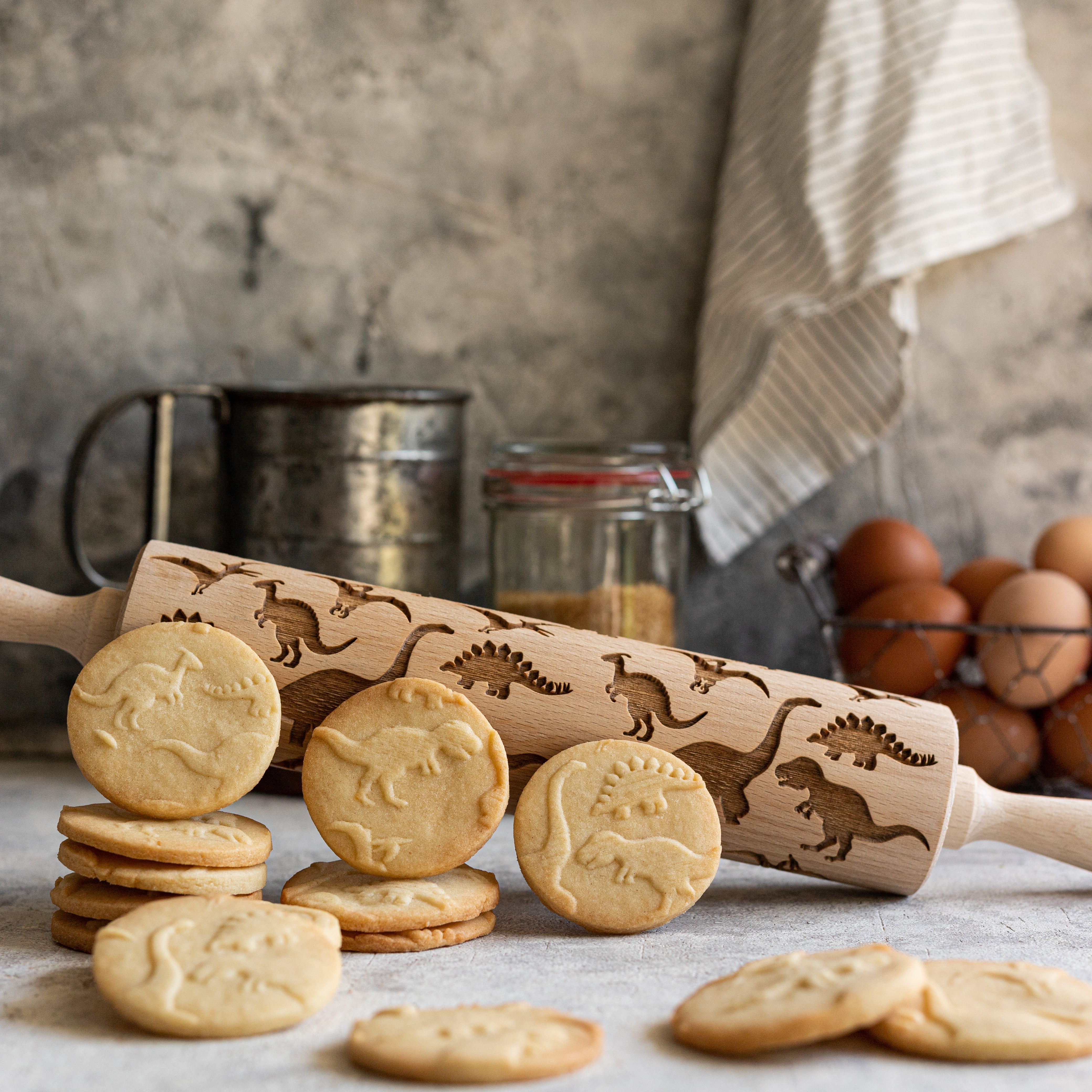 ROULEAU À PÂTISSERIE DINOSAURES