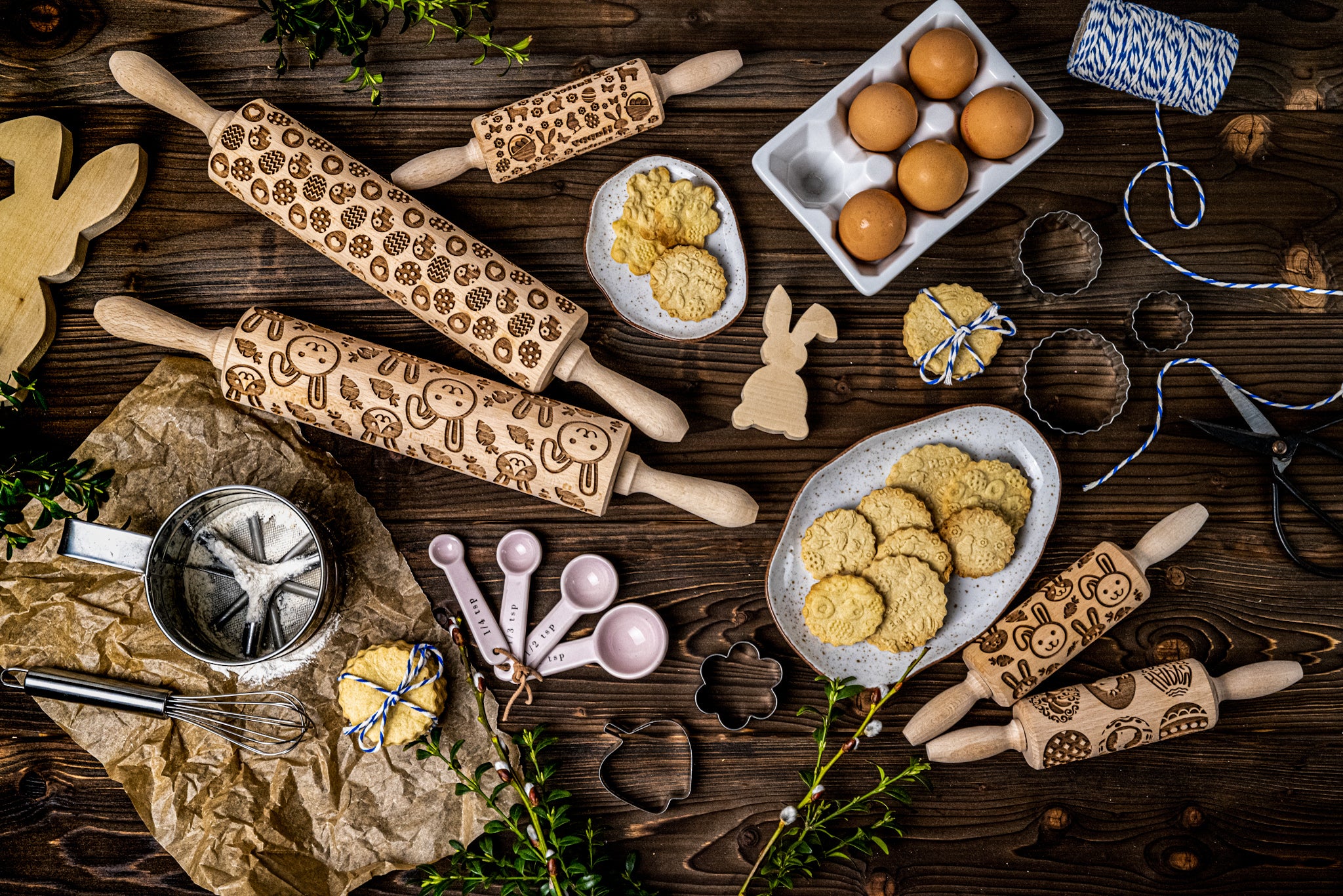 Joyeuses Pâques rouleau à pâtisserie