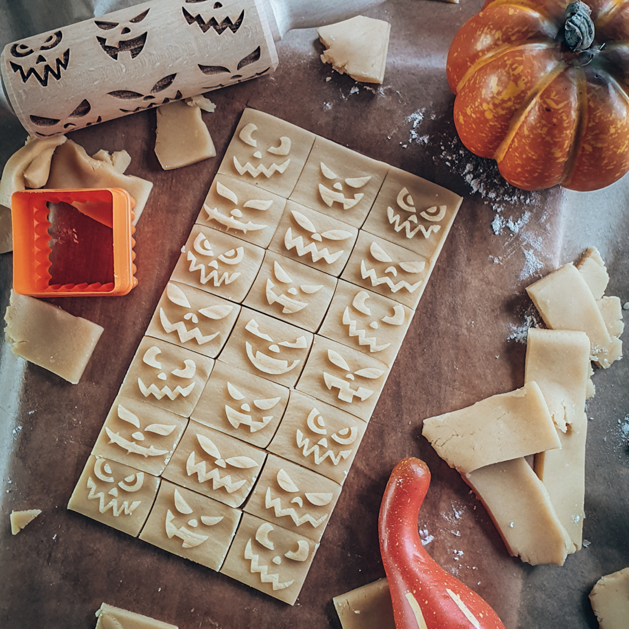Rouleau à Pâtisserie Visages Effrayants