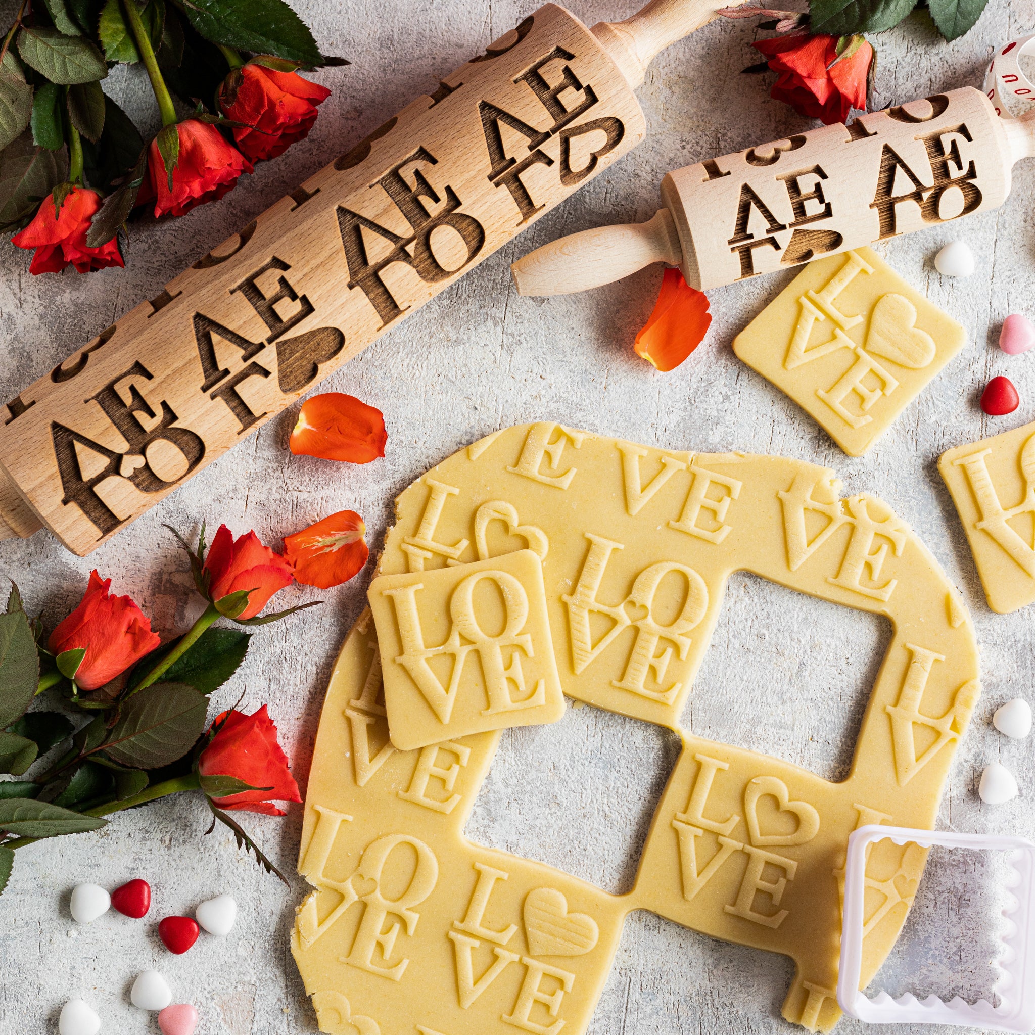 Rouleau à pâtisserie d'amour
