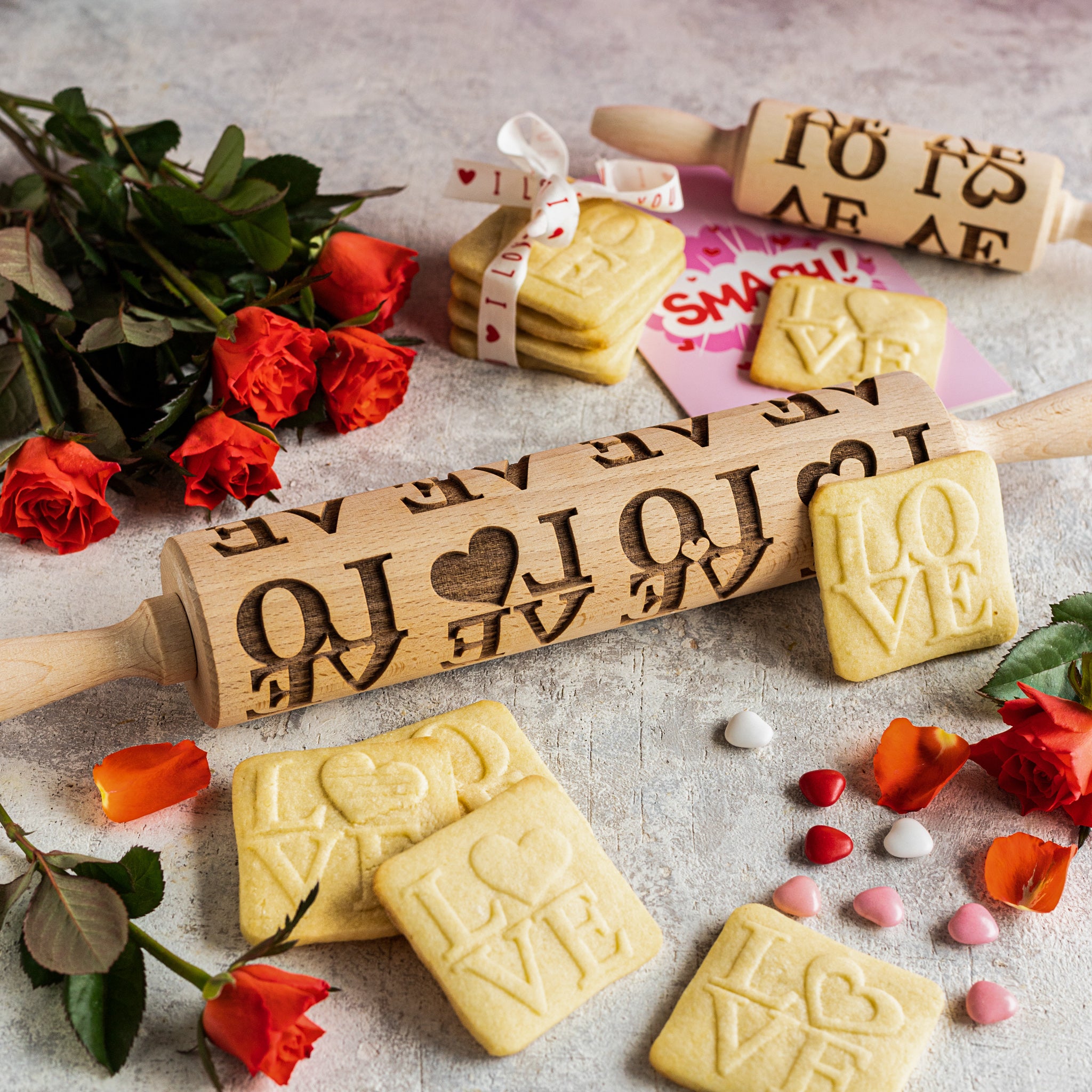 Rouleau à pâtisserie d'amour