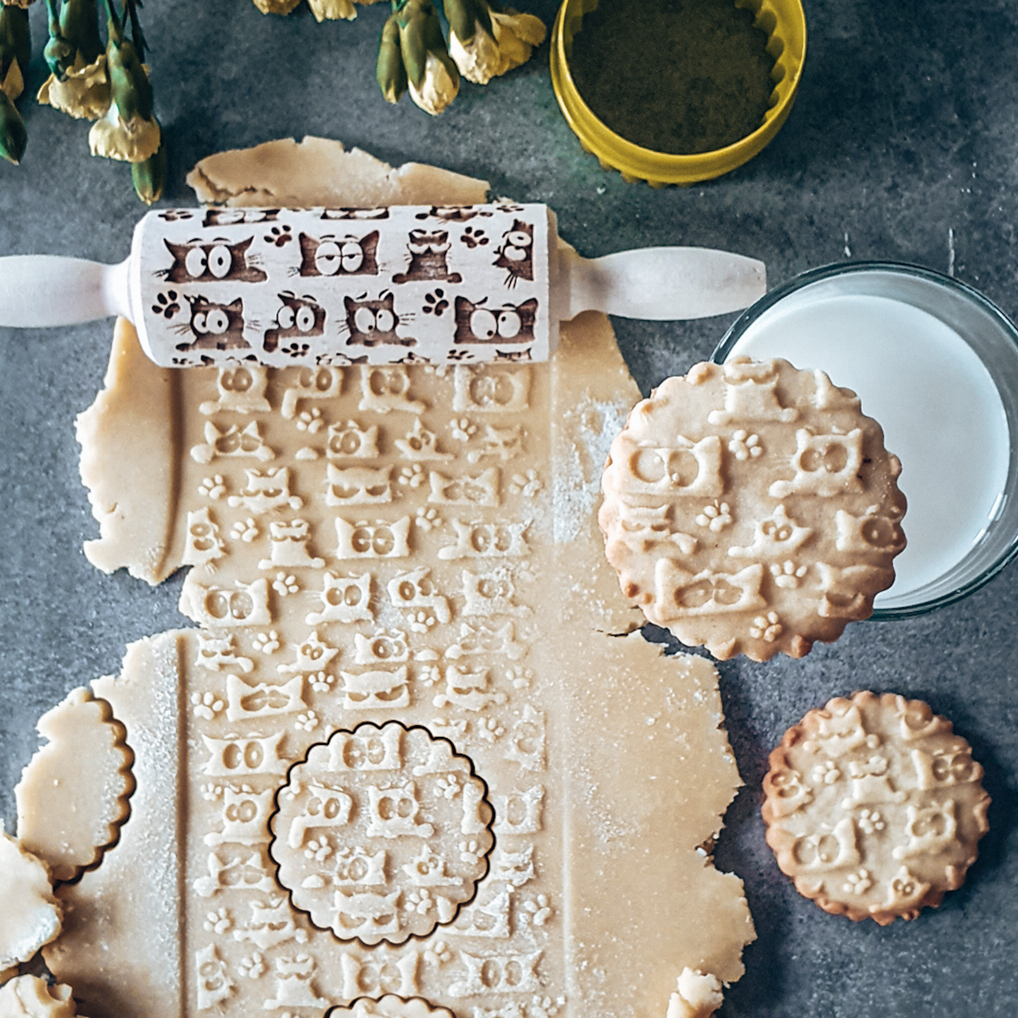 ROULEAU À PÂTISSERIE CHAT DRÔLE