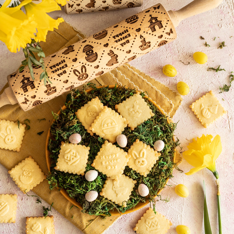ROULEAU À PÂTISSERIE À CARREAUX DE PÂQUES