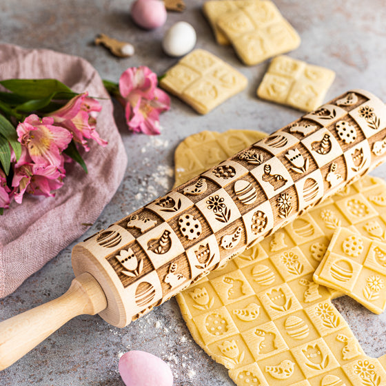 Easter Squares Rolling Pin