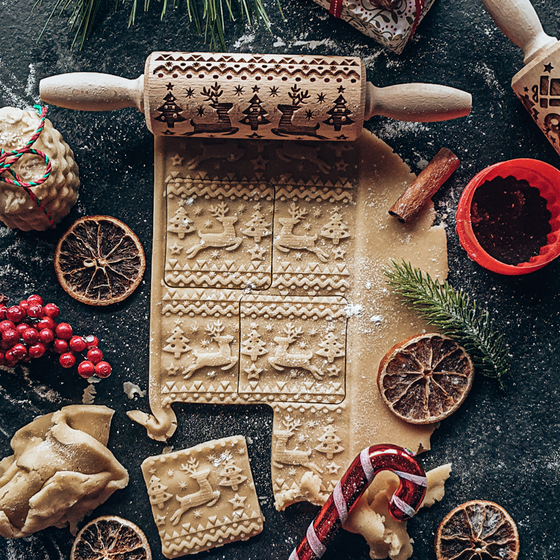Reindeers Rolling Pin