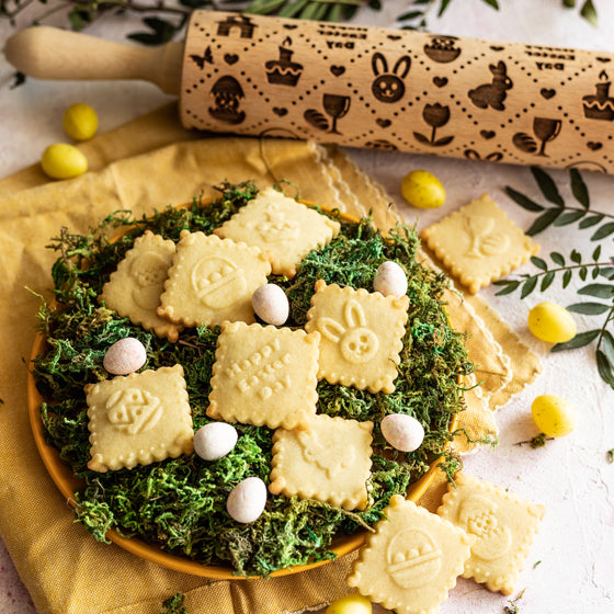 Easter Plaid Rolling Pin